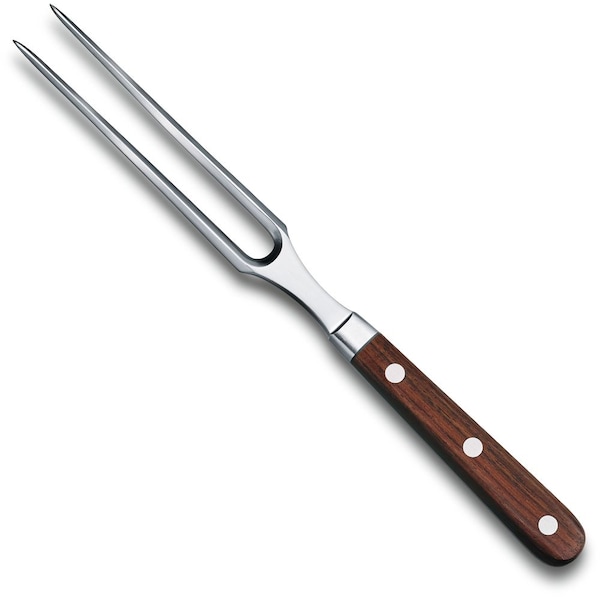 Swiss Army Brands 2024 Victorinox Kitchen Grand Maitre Carving 6In Fork Wood Packaged VIC-7.7230.15G - main